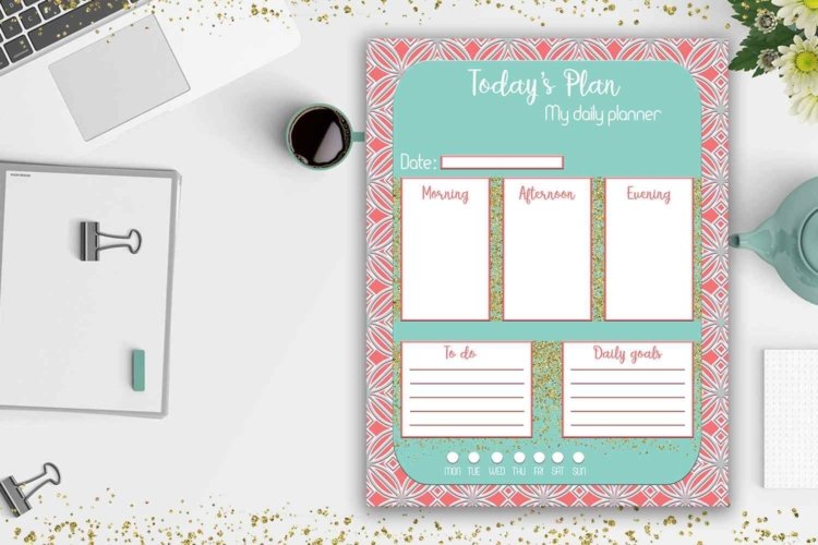 Daily Planner Productivity Planner Work Planner Printable