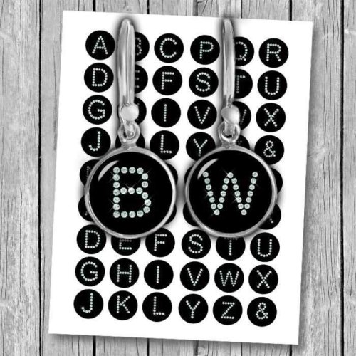 Diamond Alphabet Letters Printable Circles