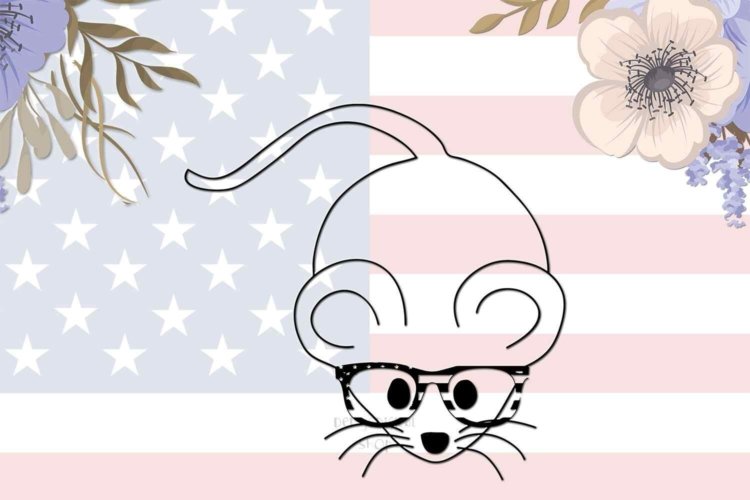 Digital Mouse Printable Silhouette Image For Printable