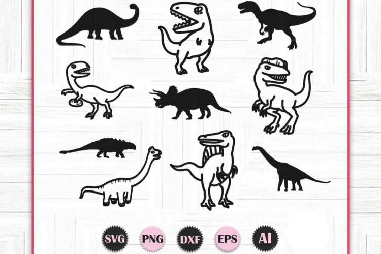 Dinosaur SVG Bundle Images and Sublimations