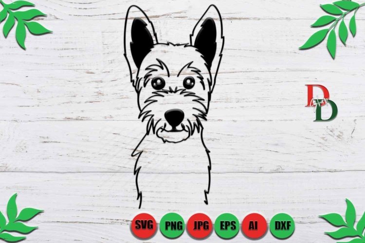 Dog Silhouette SVG Printable Vector File for Crafts