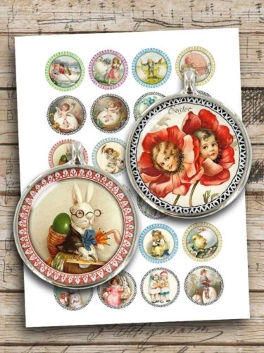 Easter Printable Images Digital Collage Sheet