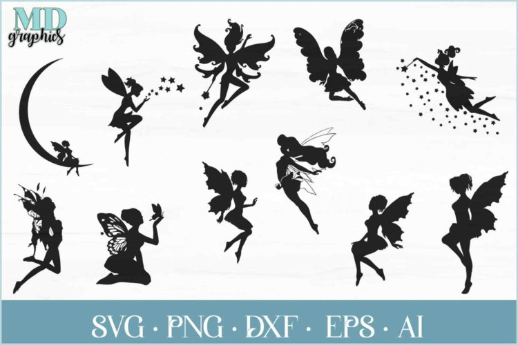 Fairy Silhouettes Printable Files For Your Crafting Ideas