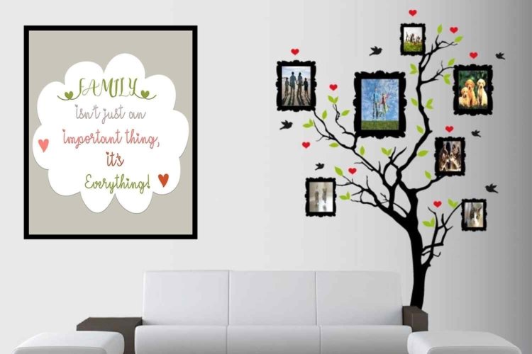 Family Mock up Digital Wallpaper Family Wallpaper