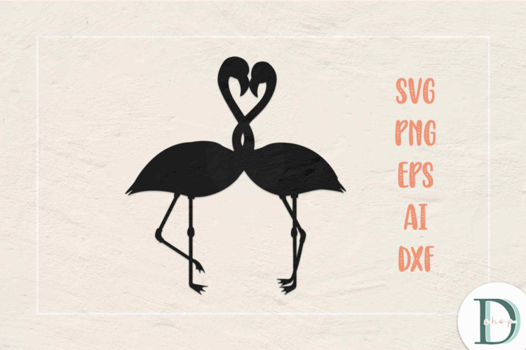 Flamingo Love Printable Digital Images SVG For Cricut