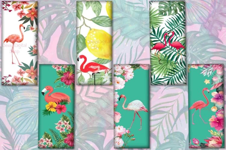 Flamingo Printable Flamingo Digital Bookmarks Flamingo Print