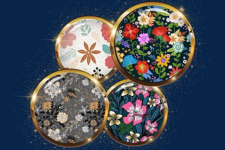 Floral Digital Collage Sheet Flowers Digital Collage Sheet