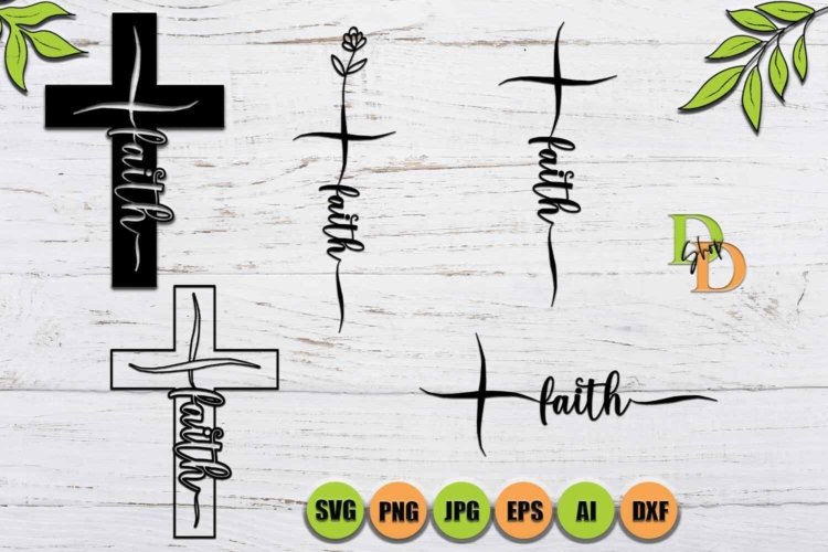 Flower Cross SVG Religious SVG Floral Cross SVG Cross PNG