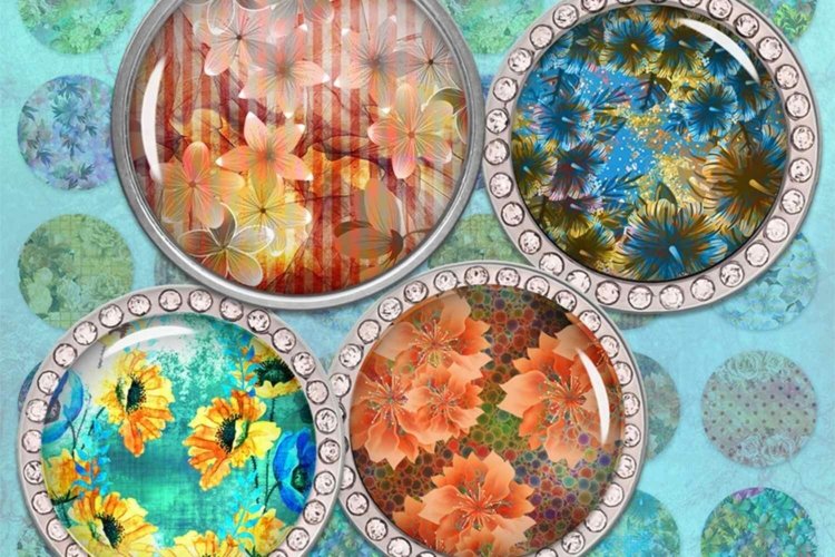 Flowers Printable Images Flowers Circle Images for Prints