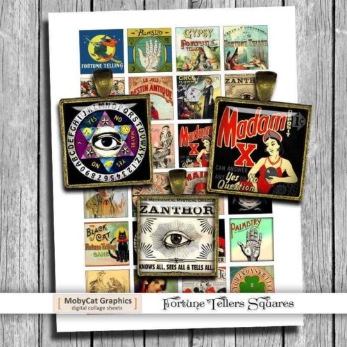 Fortune Tellers Printable Square Images