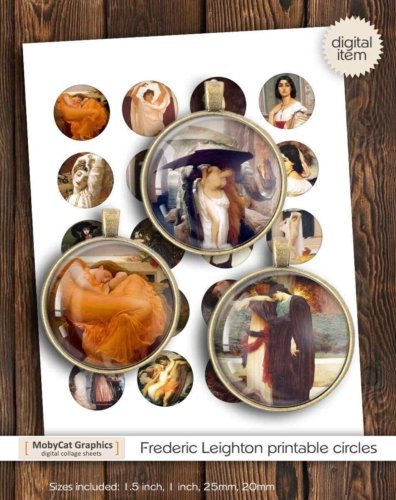 Frederic Leighton Printable round images