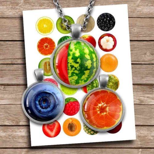 Fruits Bottle cap Printable Images