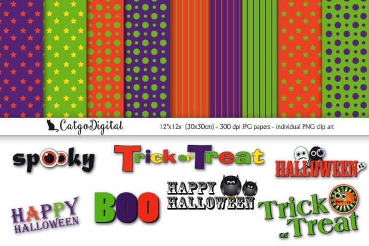 Halloween Words and Papers