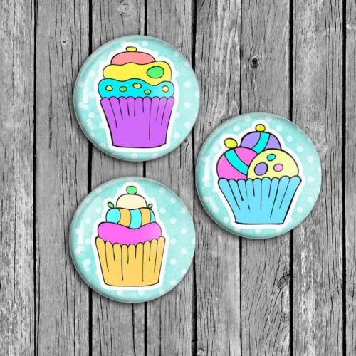 Bottle cap images Cute Cupcakes Circle Printable Images