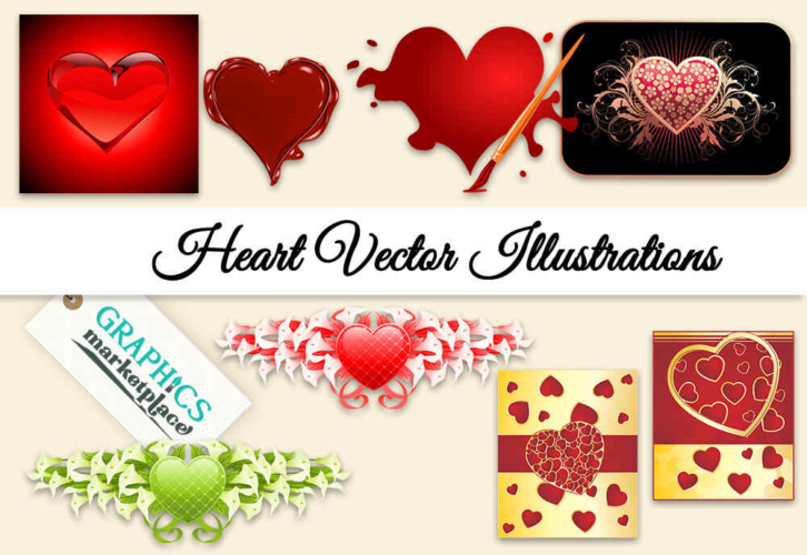 Heart Vector 24 Illustrations