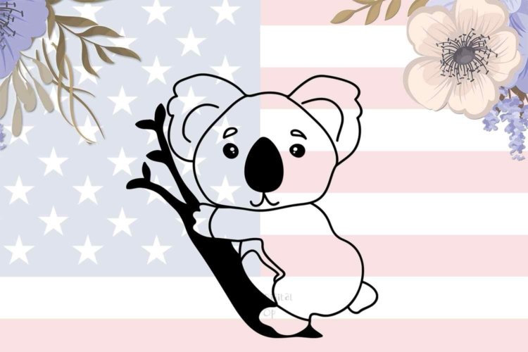 Koala Digital SVG for Cricut Digital Download Prints SVG