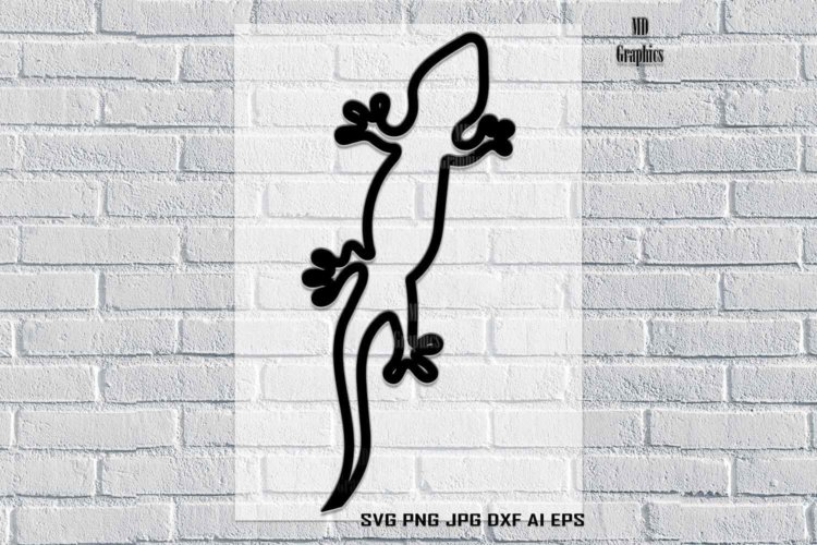 Lizard Silhouette SVG Chameleon Silhouette Printable