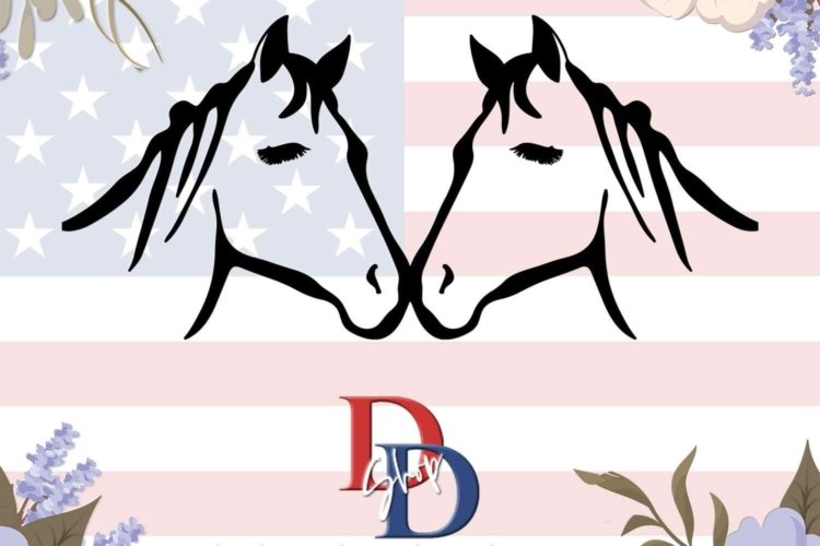 Love Horses Image Printable Download Digital SVG