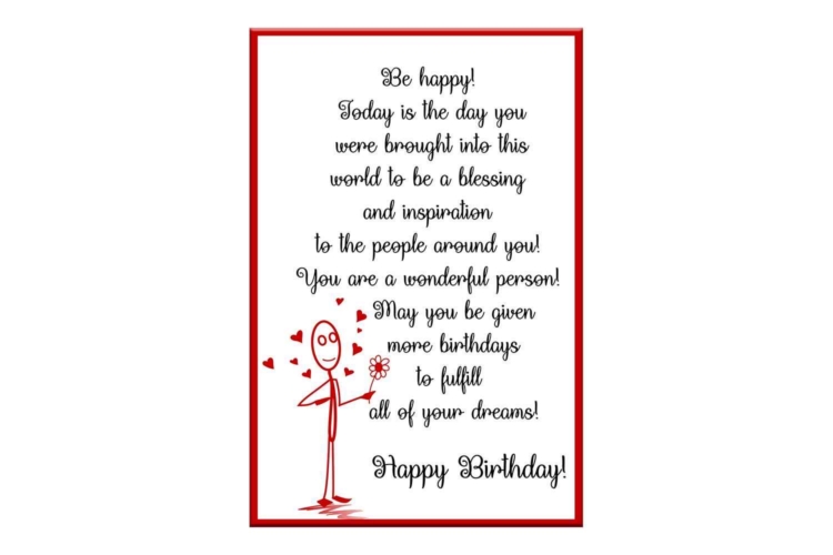 Lovely Birthday Card Happy Birthday Card For Printable