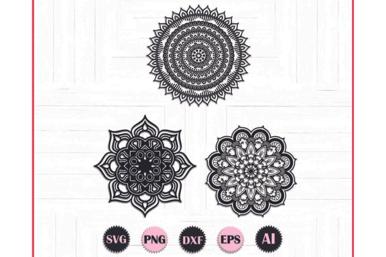 Mandala Bundle Silhouette SVG File For Cricut
