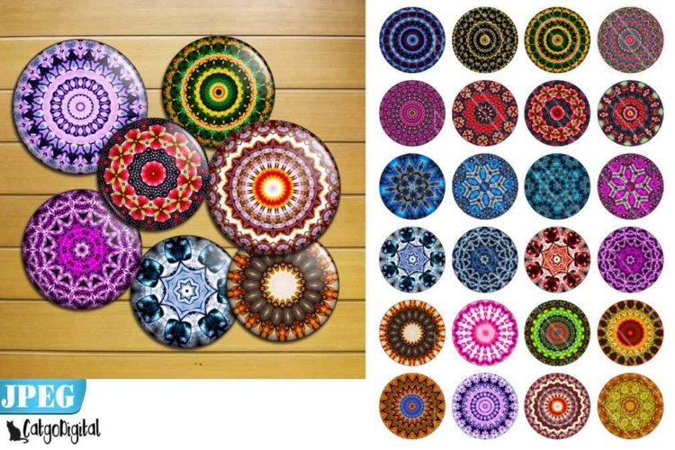 Mandala Circle printable images Scrapbooking