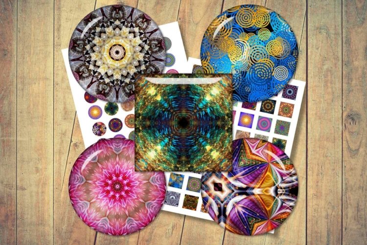Mandala Digital Collage Sheet Mandala Ornament Images