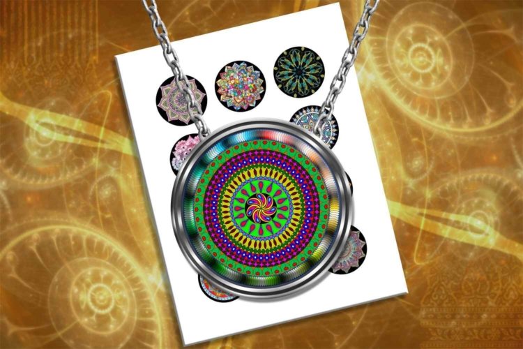 Mandala Ornaments Collage Sheet Circles For Printable