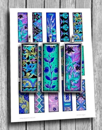 Medieval Illuminations Printable Rectangles