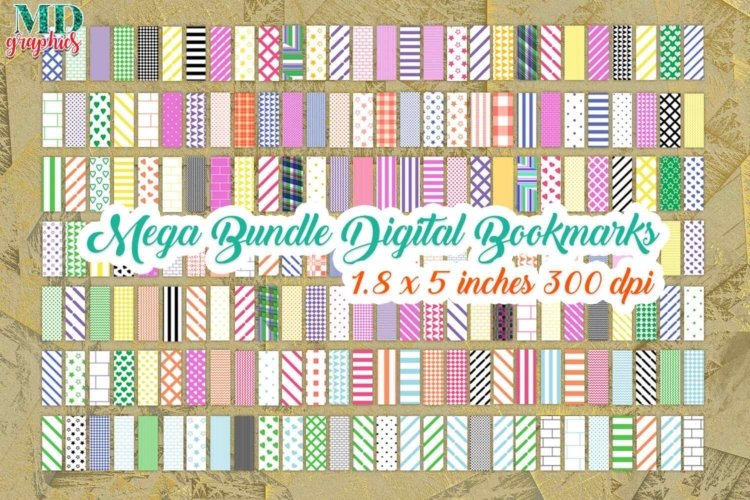 Mega Bundle File Printable Digital Bookmarks