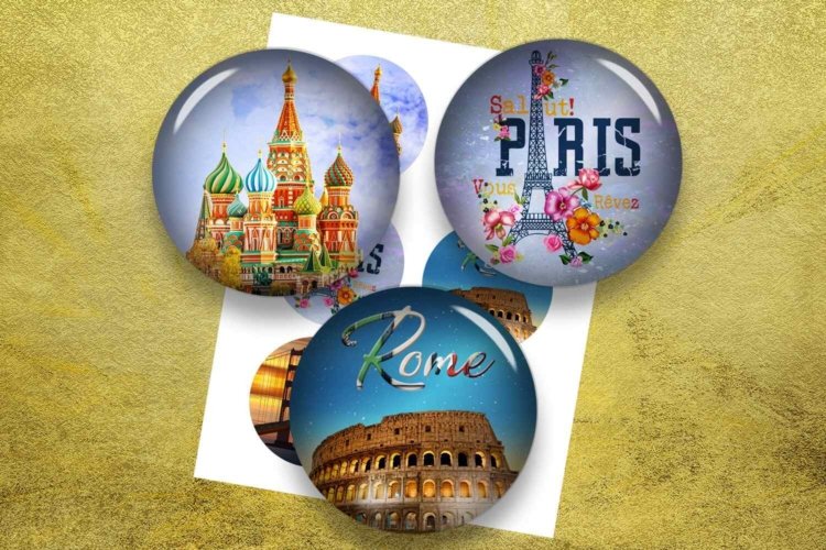 Metropolises Images for Magnets Moscow New York Paris Dubai