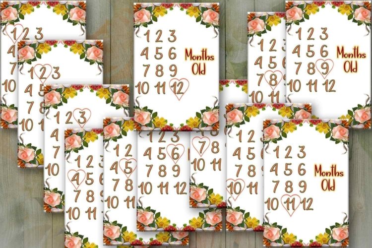 Monthly Baby Milestone Cards Printable Cards For Baby