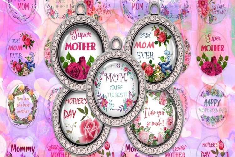 Mothers Day Happy Mother’s DayDigital Collage Sheet Pr