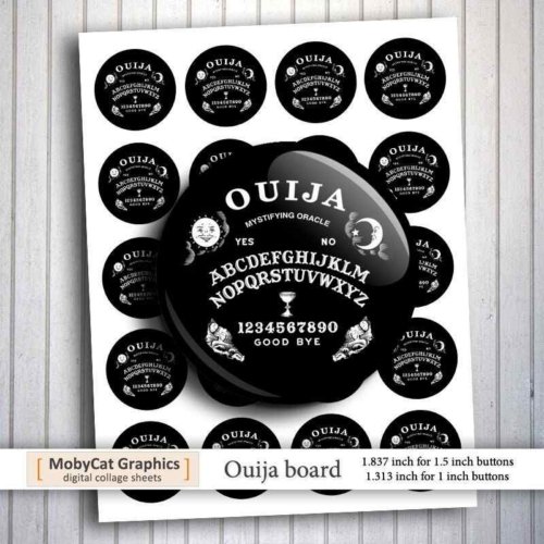 OUIJA BOARD Printable Button Images