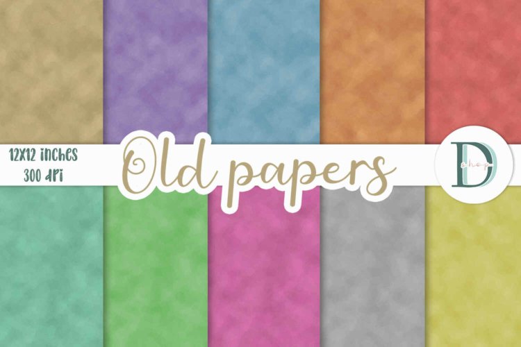 Old Paper Background Digital Scrapbooking or Card Prints