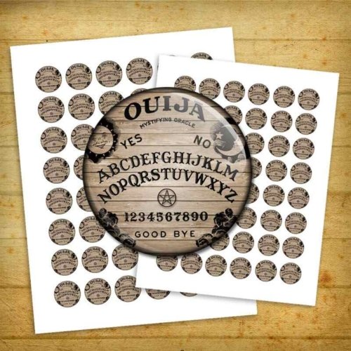 Ouija Board Printable images Digital Collage Sheet