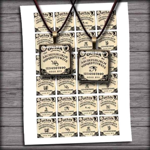 Ouija Board Squares Printable Digital Collage Sheet