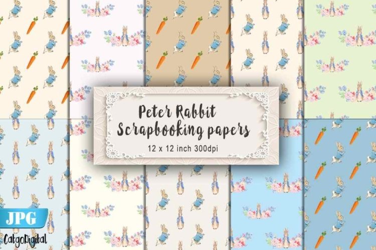 Peter Rabbit Digital Scrapbooking Pack