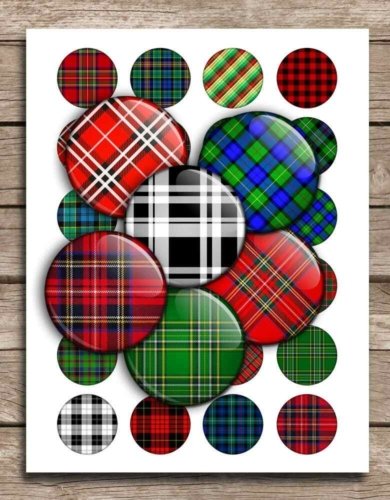 Plaid Patterns Printable Tartan circle images