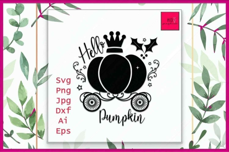 Pumpkin SVG Fall Autumn SVG Silhouette Fall Image