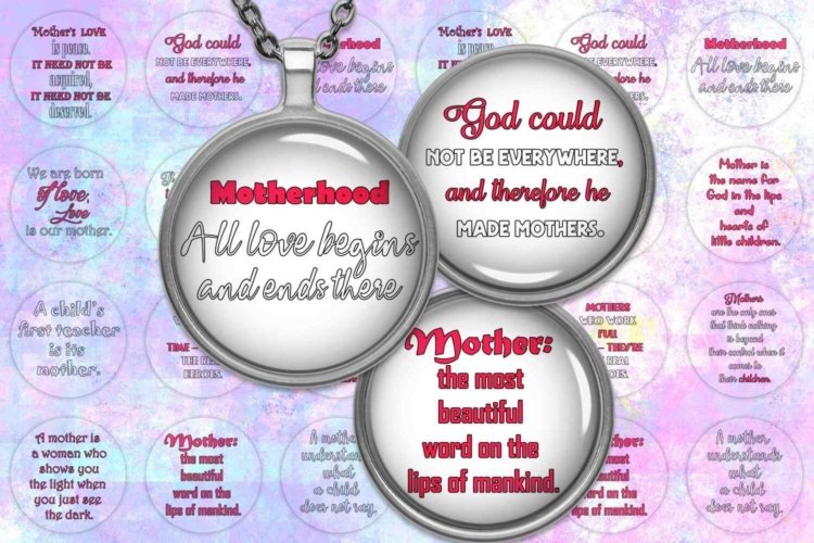 Quotes Digital Collage Sheet Mother Day Quotes Mother Day