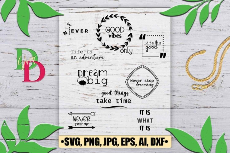 Quotes SVG Quotes Clip art Quotes Vector Wreath Quotes
