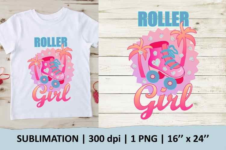 Roller Girl sublimation design – 1 PNG file