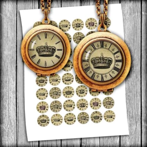 Royal Clocks Printable Circle Images