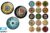 Science Bottle cap images Digital Collage sheet Haeckel