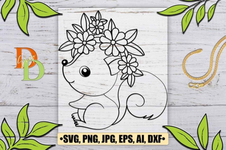 Squirrel SVG For Cricut Woodland Animal Face Clip Art