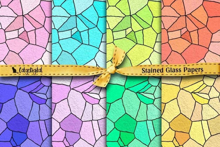 Stained Glass Digital Papers