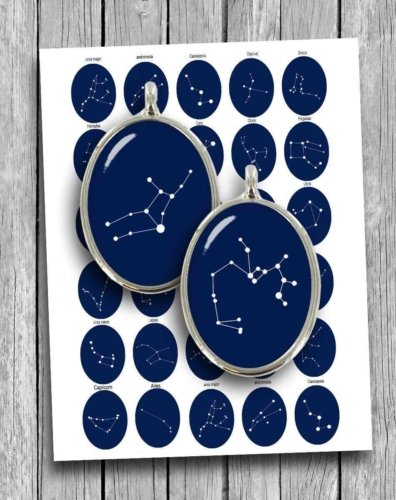 Star Constellations Oval Printable Images