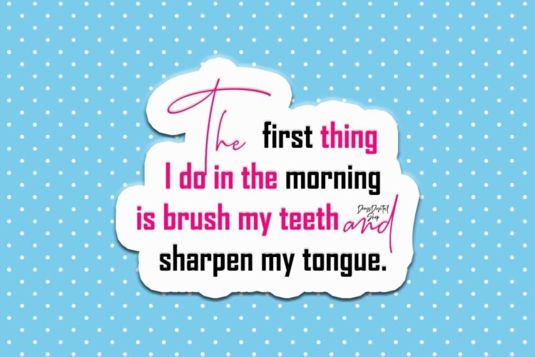 Sticker Aphorisms Digital Printable Image for Your Craft