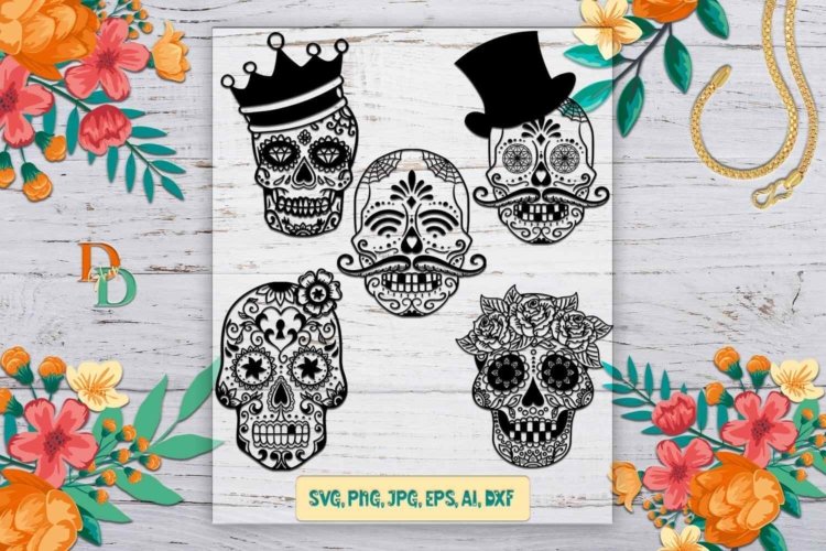 Sugar Skull SVG Sugar Skull PNG Sugar Skull Images