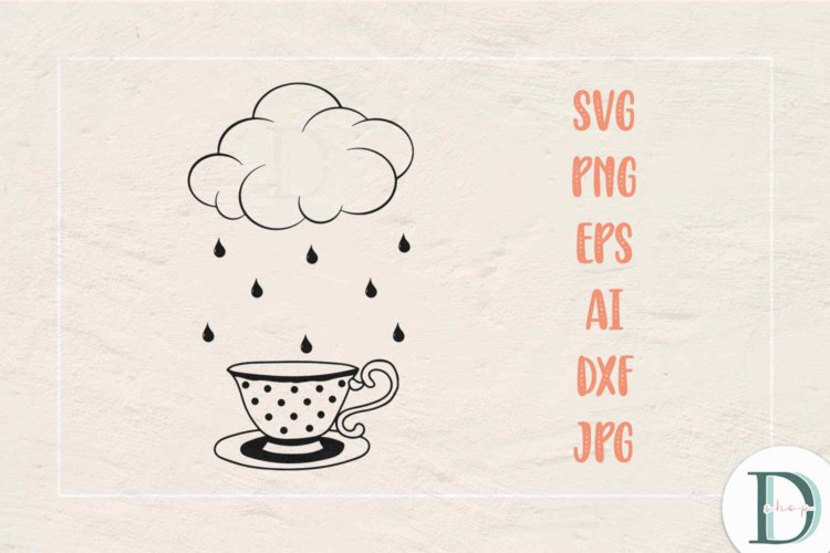 Vintage Coffe Cups SVG Vector File for Printable